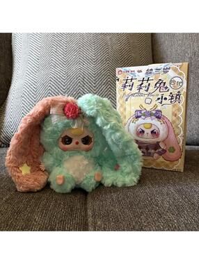 baby three bunny plush pendant